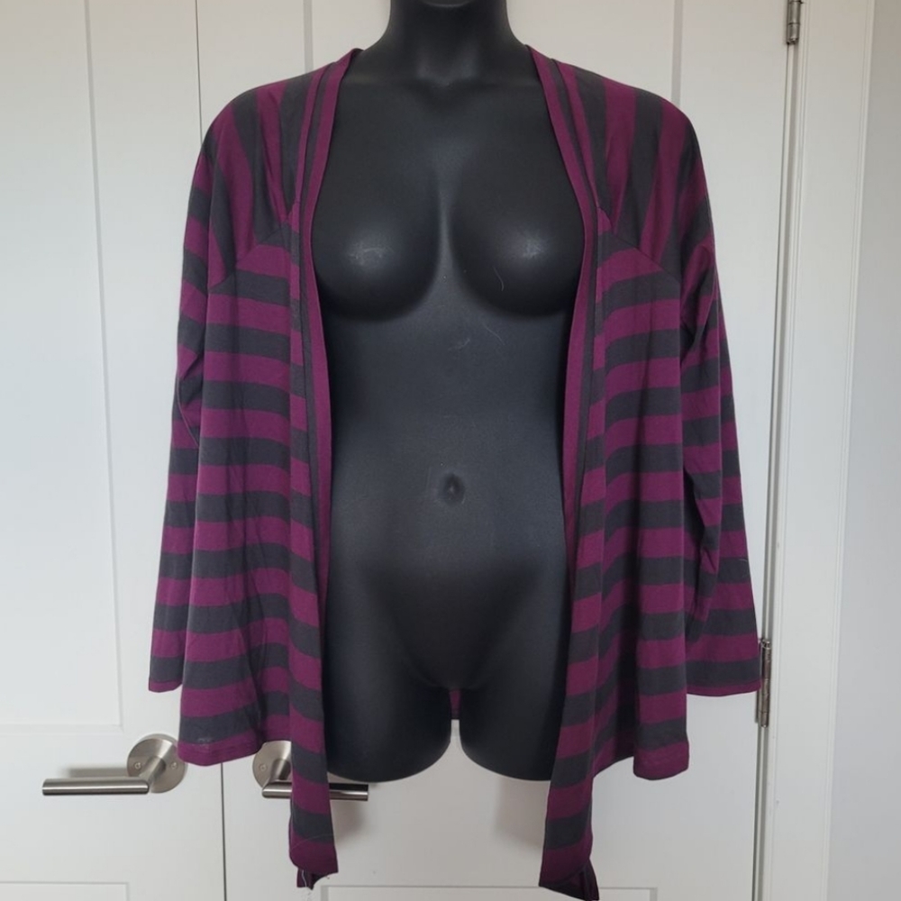 Long sleeve striped cardigan